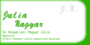 julia magyar business card